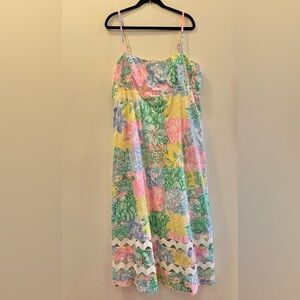 Lilly Pulitzer Hailey Midi Dress size 16 NWT